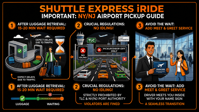 Shuttle Express iRide Airport Pickup Guide